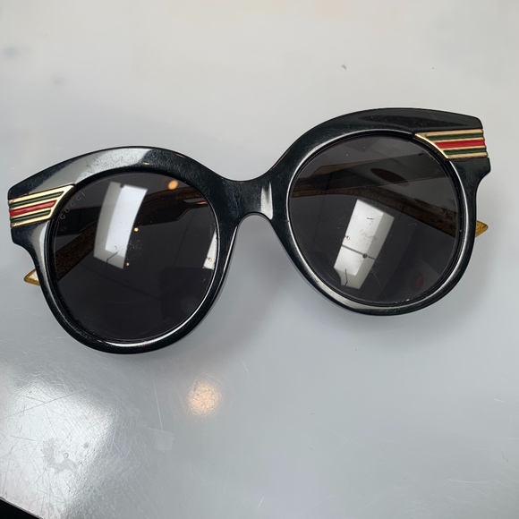Gucci Oversize Cat Eye Acetate Sunglasses - Picture 1 of 8